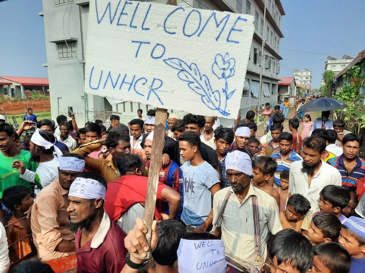 জাতিসংঘ যুক্ত হওয়ায় ভাসানচরে রোহিঙ্গাদের আনন্দ মিছিল