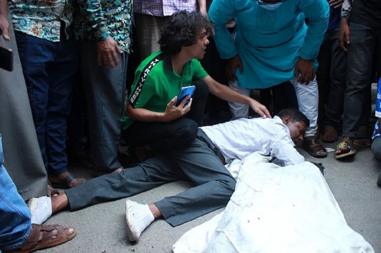 পুলিশ : ফুটেজে স্কুলছাত্রী সৃজাকে একা ছাদে উঠতে দেখা গেছে।